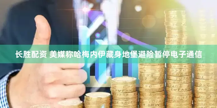 长胜配资 美媒称哈梅内伊藏身地堡避险暂停电子通信